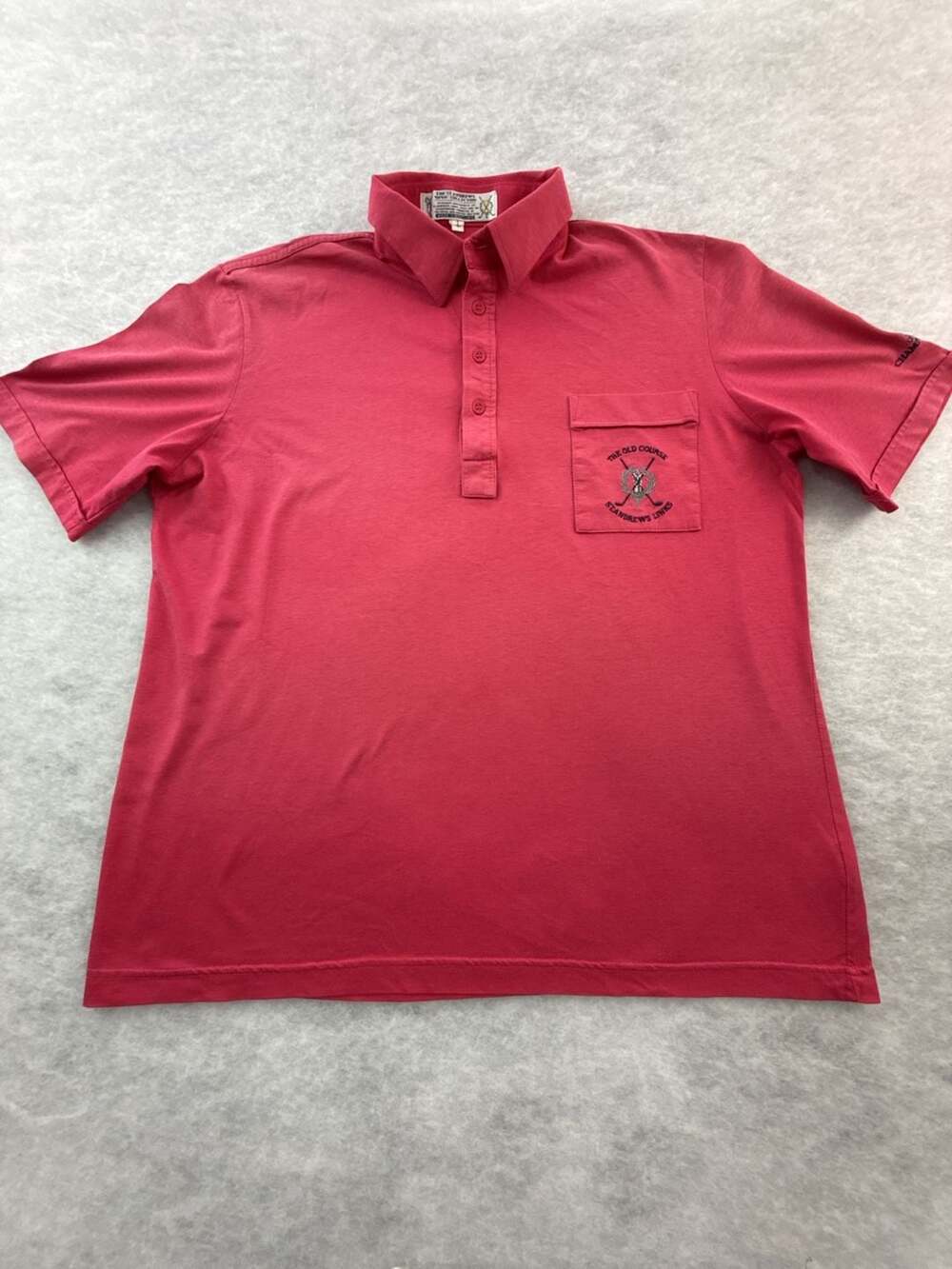 Vintage 1990 Ladies Golf Open Championship St Andrews Links Polo Shirt Size L